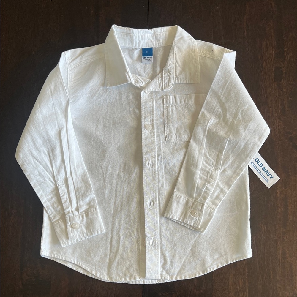 Old Navy Kids Classic White Button Down Shirt